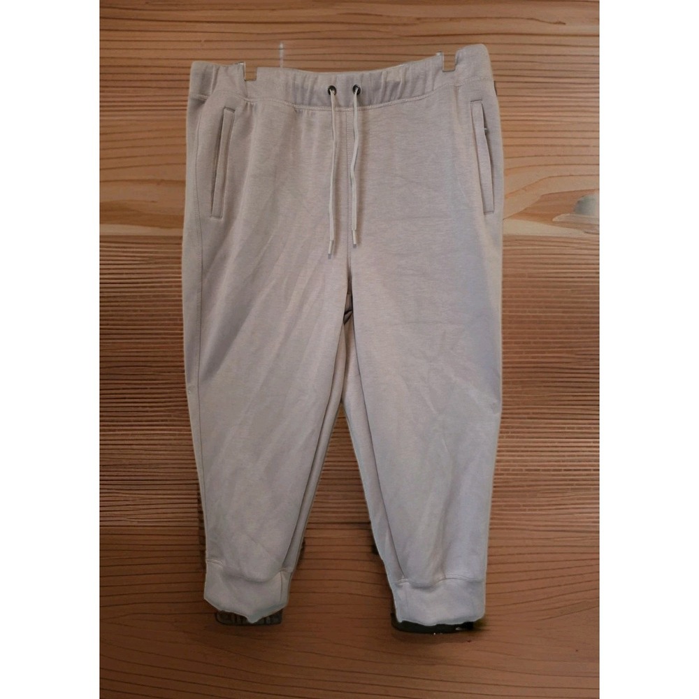 NWT Velocity Active Khaki Cropped Pocket Joggers Pants XL
